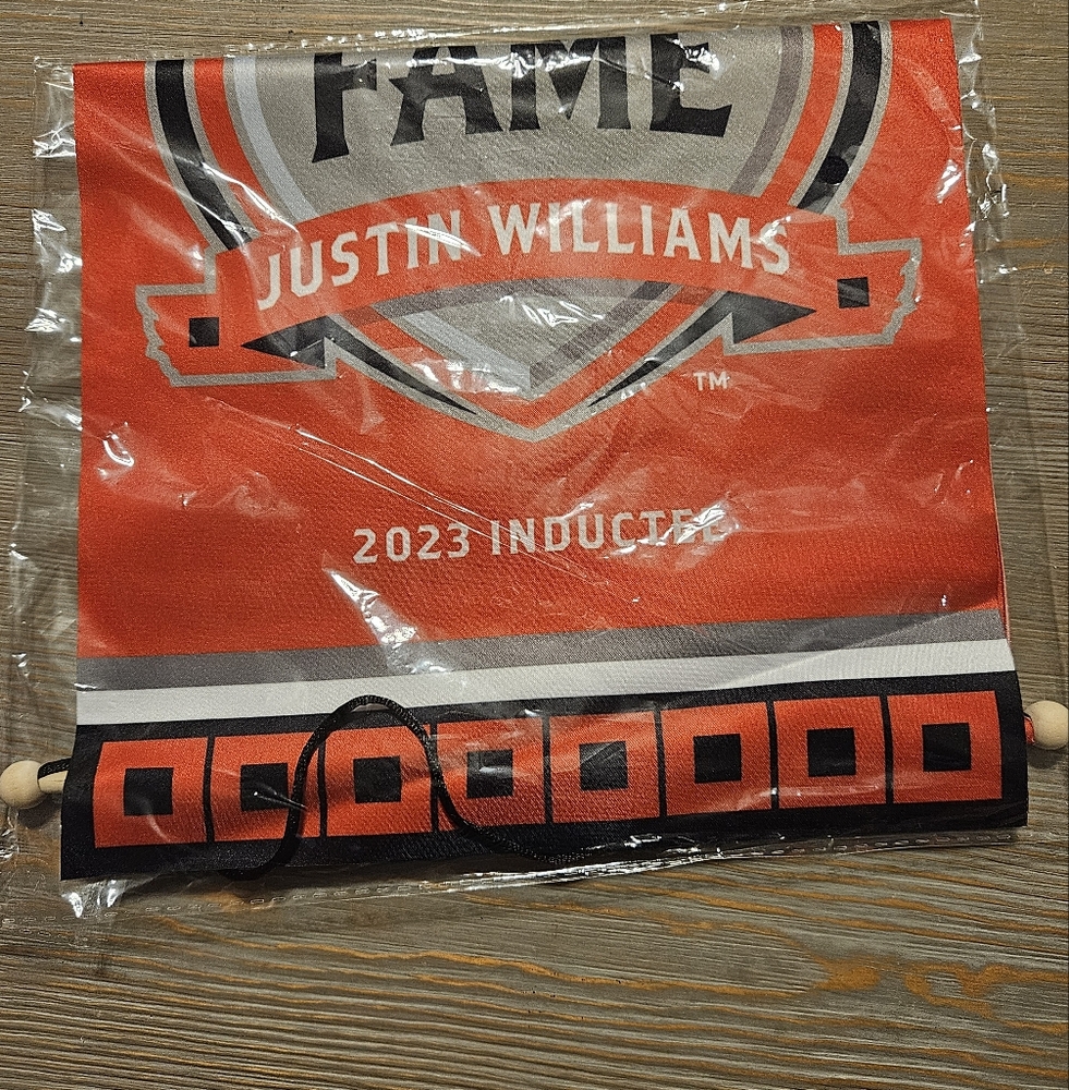 2023 Justin Williams NHL Hall of Fame Banner
